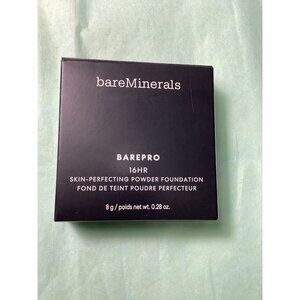 BareMinerals BarePro 16Hr Skin-Perfecting Powder Foundation Deep 50 Warm 8g New